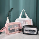 Axyaa PVC Travel Toiletry Bag: Portable Makeup Organizer for Women, Cosmetic Storage Container