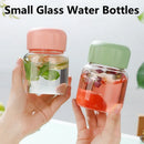Axyaa Mini Solid Color Glass Water Bottle with Lid