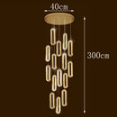 Axyaa Crystal Stair Chandelier Lighting, Ceiling & Hanging LED Chandeliers for Living Room