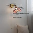 Nordic Modern LED Wall Lamp with Pull Chain Switch by Axyaa