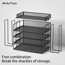 Axyaa Mesh Desk Organizer Stackable Paper Tray Stackable Desktop Document File Organizer