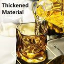 Axyaa Premium Whisky Glasses Set | Twisting Beer Glass Cup for Scotch Bourbon | Stylish Men's Gift