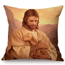 Jesus Christ Portrait Axyaa Cushion Cover: Home Decor Oil Painting Car Art Pillow Cover