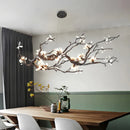 Axyaa LED Branch Chandelier: All Copper, Creative Design for Home and Lobby Lighting