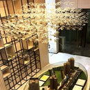 Axyaa Crystal Glass Chandelier: Custom Engineering Lighting Fixture for Hotel Lobby