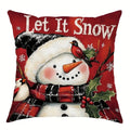 Axyaa Snowman Christmas Pillowcase for Festive Home Decor