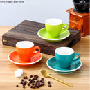 Axya Espresso Cup and Saucer Set 80ml - Small Coffee Tea Milk Drinkware