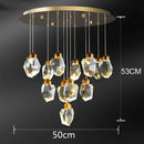 Axyaa Luxury Crystal Chandelier for Living Room, Dining, and Bedroom
