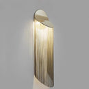 Luxury Axyaa Italy Tassel Wall Sconces Light Silver Gold