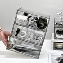 Acrylic Makeup Organizer Box by Axyaa: Multi-layer Clear Desk Storage for Cosmetics & Sundries