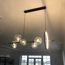 Axya Glass Bubble Chandelier for Restaurant, Bar Table - Light Luxury American Industrial Style Lamp