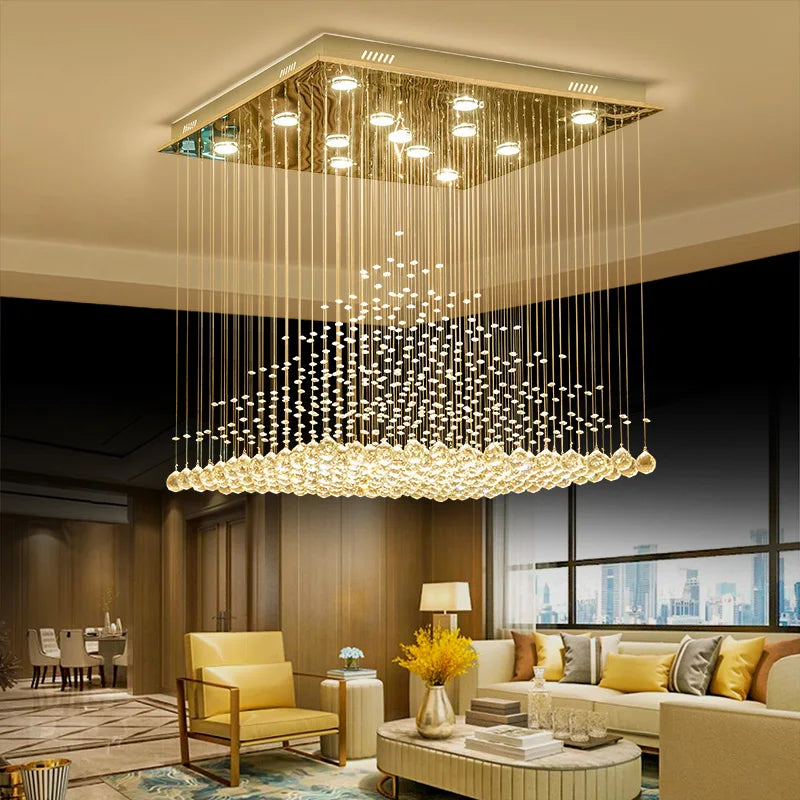 Axyaa Duplex Villa Hotel Crystal Chandelier: Simple Fashion, Creative Atmosphere