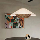Axyaa Wabi Sabi Chandelier: Zen Style Rattan Woven Lamp for Dining & Living Room