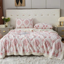 Axyaa Jacquard Lambswool Blanket: Warm, Skin-Friendly, Queen King Size Comforter