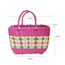 Axyaa High-End Plastic Woven Basket for Picnic & Vegetables