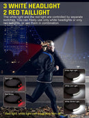 Axya Super Bright Rechargeable Headlamp for Camping Hiking Night Running