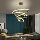 Axyaa Acrylic Pendant Chandelier: Modern, Elegant, Adjustable Ceiling Light