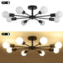 Axyaa LED Black Milk Edison Chandeliers - Modern Nordic Minimalist Indoor Lighting