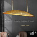 Axyaa Brass Linear Pendant Light - 60 Inch Vintage Ceiling Lamp