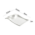 Axyaa Rectangular Ceramic Plate Set for Elegant Dining Experience