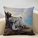 Jesus Decor Pillow Cover 45x45cm Home Sofa Art Decor Gift Axyaa