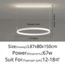 Axyaa Minimalist Ring LED Chandelier for Living Room Modern Pendant Light