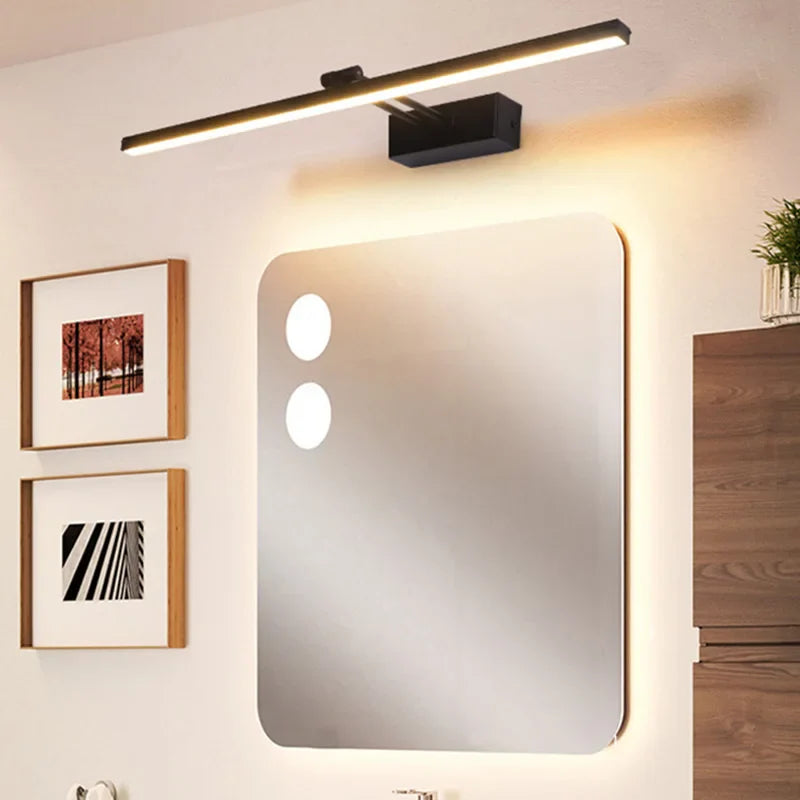 Axya LED Bathroom Wall Light Mirror Sconce - Modern Aluminum Vanity Bath Lamp