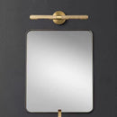 Axyaa Brass Wall Lamp for Bedroom Bathroom Hotel Room Foyer E14 Bulb