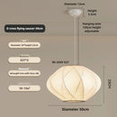 Axyaa Zen Nordic Silk Fabric LED Pendant Light Chandelier