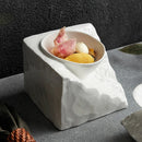 Axyaa Ceramic Stone Soup Bowl Salad Breakfast Plate Utensils Set