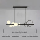 Axyaa Glass Bubble Chandelier: Nordic Minimalist Magic Bean Design