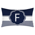Axyaa Blue Stripe Pillowcase 30X50 for Sofa Chair Decor