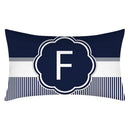 Axyaa Blue Stripe Pillowcase 30X50 for Sofa Chair Decor