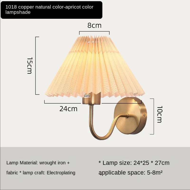 Axyaa Umbrella Style Retro Wall Lamp for Home Decor