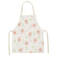Axyaa Pink Tulip Kitchen Apron for Men and Women - Minimalist Floral Plant Design