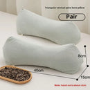 Axyaa Striped Buckwheat Pillow with Full Hull Filling for Cervical Spine Support