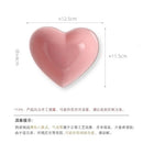 Axyaa Love Heart Ceramic Plate Breakfast Bowl Set Kitchenware