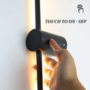 Axyaa LED Wall Lamp 350° Rotation Modern Wall Light, Touch Switch, Adjustable Gold