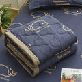 Axyaa Daisy Print Quilted Summer Quilt Set - Soft, Breathable, Washable, Comfortable