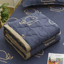 Axyaa Daisy Print Quilted Summer Quilt Set - Soft, Breathable, Washable, Comfortable