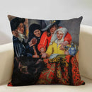 Elegant Axyaa 45x45cm Print Cushion Cover for Home, Hotel, Office Décor