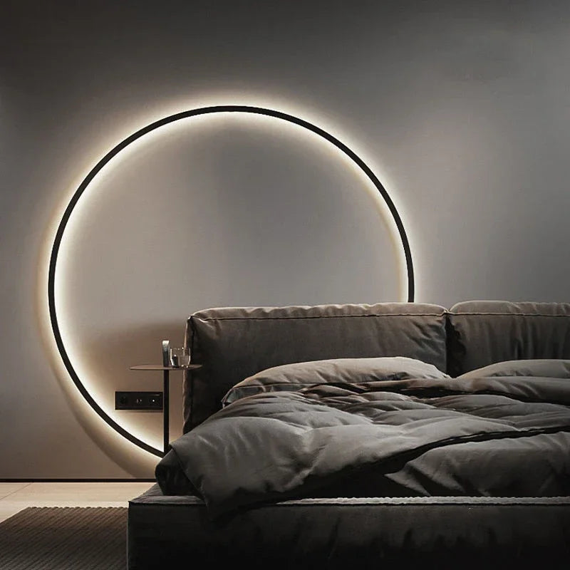 Axya Modern LED Round Wall Lamp for Home Decor and Lighting