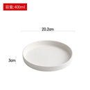 Axyaa Frosted Ceramic Service Plate Set - Restaurant Tableware for Dining and Entertaining