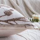 Axyaa Vintage Floral Jacquard Cushion Cover 45x45 Soft Nordic Throw Pillow Case