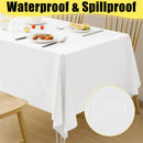 Axyaa Rectangle Disposable Waterproof Vinyl Tablecloth Pack of 10