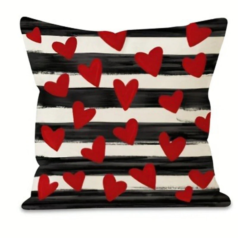 Axyaa Valentine's Day Love XOXO Pillowcase - Home Decor Sofa Cushion Cover Gift