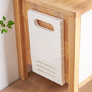 Axyaa Foldable Plastic Laundry Basket Bathroom Organizer Storage Stand