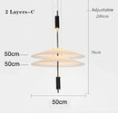Axyaa LED Saucer Chandelier UFO Pendant Lights Living Room Dining Bar Decor