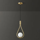 Axyaa Copper LED Pendant Lamps with 7w G9 Bulb - Bedroom Chandelier Hanging Lighting