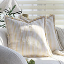 Axyaa Striped Fringed Cushion Cover - Boho Stylish Home Decor 45x45cm